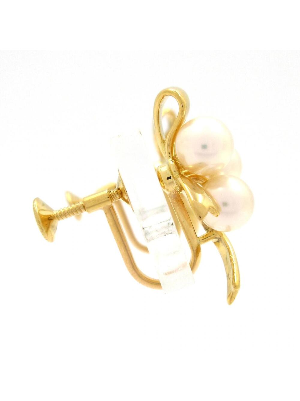 Mikimoto 18K Yellow Gold Cream Pearl #320204M15B - Picture 2 of 5